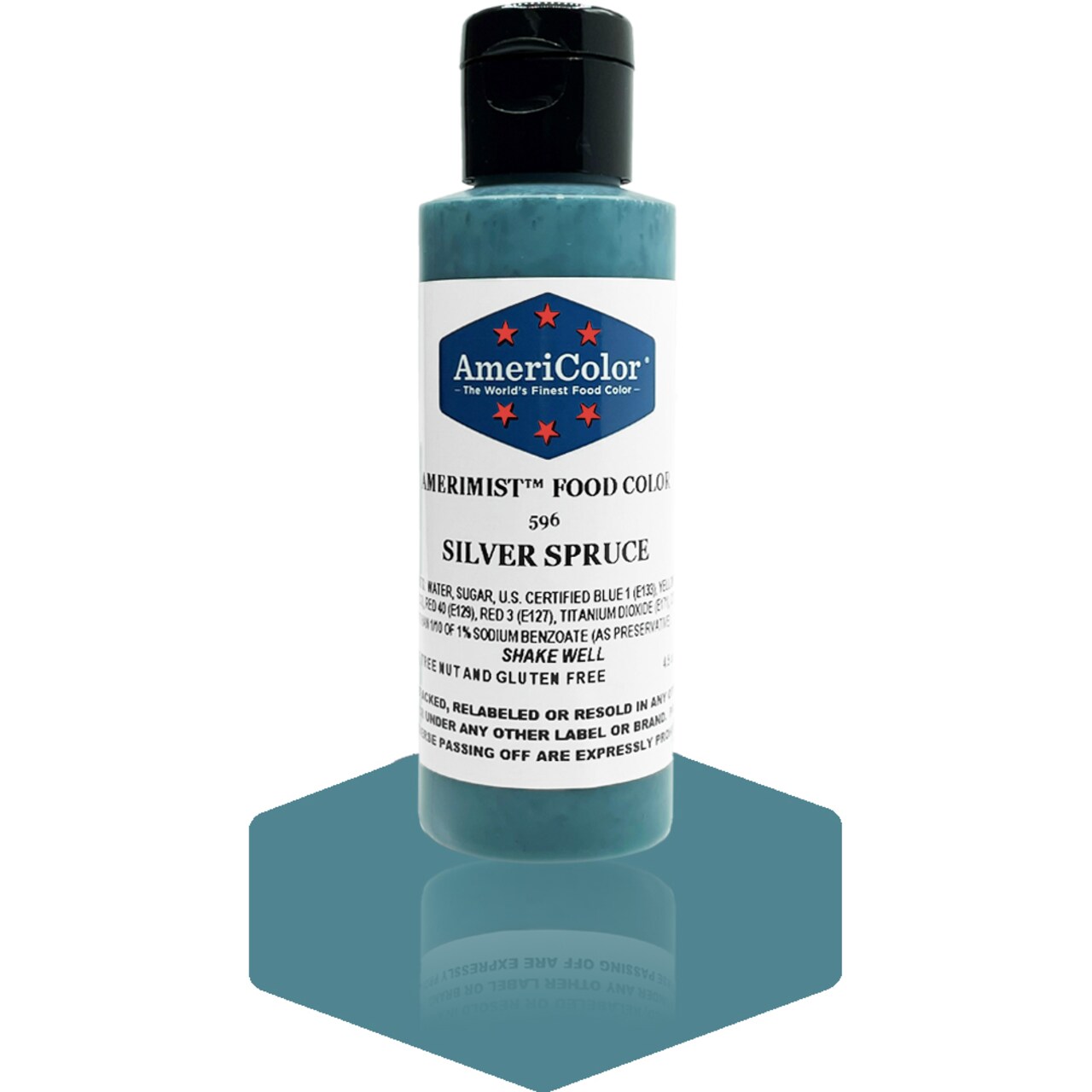 AmeriColor, Silver Spruce, 4.5 Ounce, AmeriMist Airbrush Food Coloring